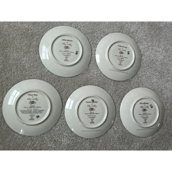 Catherine McClung Set of 5 Lenox Nature's Collage Bird 8" Plates Collection USA - Picture 7 of 10